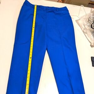 Cotton Polyester spandex bright blue pants